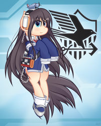 Size: 2472x3076 | Tagged: safe, artist:mrlolcats17, earth pony, pony, azur lane, clothes, high res, ponified, shipmare, solo, uss long island, vector