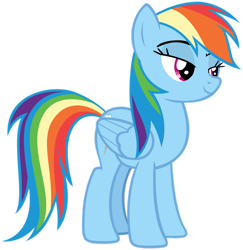 Size: 1280x1317 | Tagged: safe, artist:andoanimalia, rainbow dash, g4, stranger than fan fiction, simple background, transparent background, vector