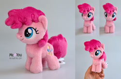 Size: 1829x1189 | Tagged: safe, artist:meplushyou, pinkie pie, earth pony, pony, g4, female, filly, filly pinkie pie, irl, photo, plushie, solo, younger