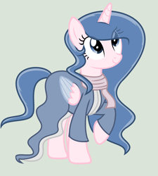 Size: 1952x2168 | Tagged: safe, artist:lominicinfinity, oc, oc only, oc:sparkdust knight, alicorn, pony, clothes, female, mare, simple background, solo