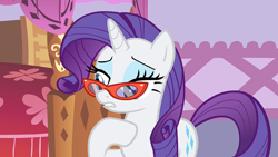 Size: 1920x1080 | Tagged: safe, screencap, rarity, pony, unicorn, for whom the sweetie belle toils, g4, my little pony: friendship is magic, female, glasses, mare, solo