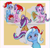 Size: 1500x1429 | Tagged: safe, artist:mistleinn, starlight glimmer, trixie, pony, unicorn, g4, blushing, butt, chest fluff, christmas, clothes, comic, drool, eyes on the prize, female, glimmer glutes, glowing horn, hat, holiday, horn, lesbian, magic, mare, plot, present, santa hat, ship:startrix, shipping, sweater