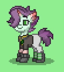 Size: 1080x1218 | Tagged: safe, oc, oc only, oc:edgy_angel, pony, unicorn, ashes town, solo