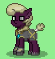 Size: 1080x1154 | Tagged: safe, oc, oc only, oc:bold bolt, earth pony, pony, ashes town, earth pony oc, foal, green background, short tail, simple background, solo
