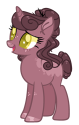 Size: 400x631 | Tagged: dead source, safe, artist:rose-moonlightowo, oc, oc only, pony, unicorn, base used, female, mare, offspring, parent:cheese sandwich, parent:pinkie pie, parents:cheesepie, simple background, solo, transparent background