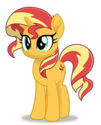 Size: 3000x3700 | Tagged: safe, artist:keronianniroro, sunset shimmer, pony, unicorn, g4, cutie mark, female, high res, mare, movie accurate, simple background, solo, transparent background, vector