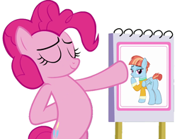 Size: 862x679 | Tagged: safe, pinkie pie, windy whistles, earth pony, pony, g4, bipedal, butt, female, mare, meme, plot