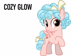 Size: 2048x1632 | Tagged: safe, cozy glow, pegasus, pony, g4, captain obvious, caption, cozybetes, cute, golly, name, no shit sherlock, solo