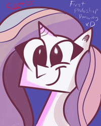 Size: 2000x2500 | Tagged: safe, artist:captdraws, potion nova, pony, unicorn, g4, g4.5, my little pony: pony life, bust, cubism, high res, modern art, solo, square