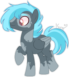 Size: 2547x2871 | Tagged: safe, artist:kurosawakuro, oc, oc only, pegasus, pony, base used, high res, male, offspring, parent:fleetfoot, parent:thunderlane, parents:thunderfoot, simple background, solo, stallion, transparent background, two toned wings, wings