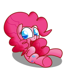Size: 2048x2048 | Tagged: safe, artist:mr-degration, pinkie pie, earth pony, pony, g4, biting, female, high res, simple background, solo, tail bite, transparent background