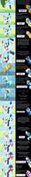 Size: 3296x18539 | Tagged: safe, artist:mlp-silver-quill, blue blazes, coco pommel, derpy hooves, flash sentry, fleetfoot, high winds, misty fly, princess cadance, silver lining, silver zoom, soarin', spitfire, thunderlane, wave chill, alicorn, earth pony, pegasus, pony, comic:pinkie pie says goodnight, g4, wonderbolts academy, blushing, blushing profusely, clothes, comic, commentary, goggles, implied soarinpommel, nuzzling, oblivious, runway, shipper on deck, shipping fuel, soarinpommel, that princess sure does love shipping, uniform, wonderbolts, wonderbolts uniform
