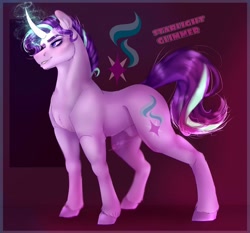 Size: 1280x1192 | Tagged: safe, artist:copshop, starlight glimmer, pony, unicorn, g4, concave belly, female to male, fit, magic, male, muscles, nudity, rule 63, sheath, slender, solo, stallion, stellar gleam, thin