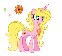 Size: 1261x1157 | Tagged: safe, artist:darbypop1, oc, oc only, oc:blossom, pony, unicorn, female, flower, flower in hair, mare, simple background, solo, transparent background