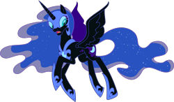 Size: 10291x6000 | Tagged: safe, artist:frownfactory, nightmare moon, alicorn, pony, do princesses dream of magic sheep, g4, armor, helmet, horn, jewelry, regalia, simple background, solo, transparent background, vector, wings