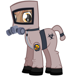 Size: 2500x2500 | Tagged: safe, artist:the smiling pony, oc, oc only, oc:firebrand, pegasus, pony, 2021 community collab, derpibooru community collaboration, g4, .svg available, hazmat suit, high res, male, simple background, solo, stallion, svg, transparent background, vector