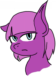 Size: 575x796 | Tagged: safe, oc, oc only, oc:violet petal, earth pony, pony, bust, female, glare, looking at you, mare, portrait, simple background, solo, transparent background
