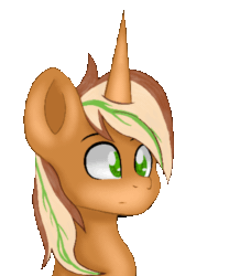 Size: 532x640 | Tagged: safe, artist:candied death, oc, oc:candied death, oc:chiller sway, pony, unicorn, animated, bap, female, gif, male, side view, simple background, stallion, stare, transparent background