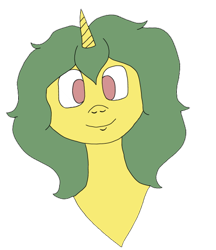Size: 464x538 | Tagged: safe, artist:gamerpie, oc, oc only, oc:lemon breeze, pony, unicorn, female, headhot, looking at you, mare, simple background, solo, transparent background
