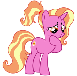 Size: 7628x7500 | Tagged: safe, artist:laszlvfx, luster dawn, pony, unicorn, g4, the last problem, absurd resolution, cute, female, lusterbetes, mare, simple background, solo, transparent background, vector