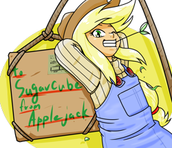 Size: 740x640 | Tagged: safe, artist:batipin, applejack, equestria girls, g4, female, simple background, solo, transparent background