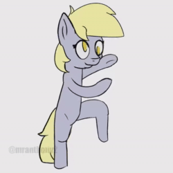 Size: 676x676 | Tagged: safe, artist:mranthony2, derpy hooves, pegasus, pony, g4, animated, bipedal, dancing, derpstraction dance, distraction dance, henry stickmin collection, solo, sound, underp, webm
