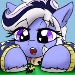 Size: 3000x3000 | Tagged: safe, artist:littlenaughtypony, oc, oc only, oc:whiskey lullaby, bee, insect, pony, high res, minecraft, minecraft bee