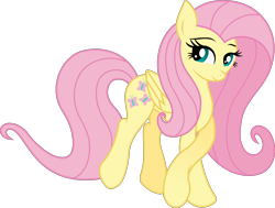 Size: 3492x2641 | Tagged: source needed, safe, artist:sir-vergeus, fluttershy, pegasus, pony, g4, cute, high res, shyabetes, simple background, smiling, solo, transparent background, vector