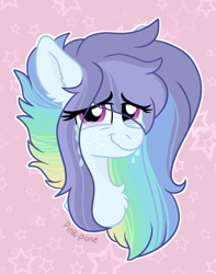 Size: 1500x1900 | Tagged: safe, artist:pink-pone, oc, oc only, pony, bust, crying, female, mare, portrait, solo