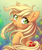Size: 2000x2400 | Tagged: safe, artist:symbianl, applejack, earth pony, pony, g4, :3, blushing, cute, ear fluff, female, fluffy, hatless, high res, hoof fluff, jackabetes, loose hair, mare, missing accessory, solo, symbianl is trying to murder us