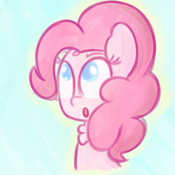 Size: 912x912 | Tagged: safe, artist:mr-degration, pinkie pie, earth pony, pony, g4, bust, chest fluff, female, solo