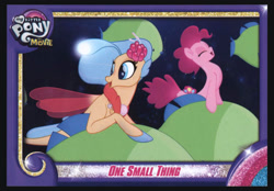 Size: 1433x1000 | Tagged: safe, pinkie pie, princess skystar, g4, my little pony: the movie, card, one small thing