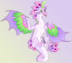 Size: 1723x1500 | Tagged: safe, artist:seffiron, oc, oc only, oc:secret harmony, hybrid, offspring, parent:queen novo, parent:spike, solo