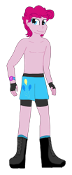 Size: 761x1840 | Tagged: safe, artist:mlp-headstrong, pinkie pie, equestria girls, g4, bubble berry, martial arts kids, martial arts kids outfits, rule 63, simple background, solo, transparent background