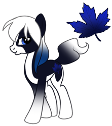 Size: 600x678 | Tagged: safe, artist:arctic-sekai, oc, oc only, oc:janice, earth pony, pony, cutie mark, earth pony oc, looking back, maple leaf, simple background, solo, transparent background