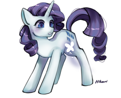 Size: 3070x2480 | Tagged: safe, artist:hikarinohibana, rarity, butterfly, pony, unicorn, g4, cute, female, high res, mare, raribetes, simple background, solo, transparent background