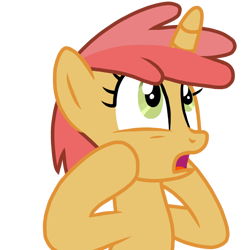 Size: 768x768 | Tagged: source needed, safe, artist:kevydraws, firelock, pony, unicorn, g4, background pony, cute, female, filly, firedorable, scared, screaming, simple background, solo, the horror, transparent background, vector, yelling