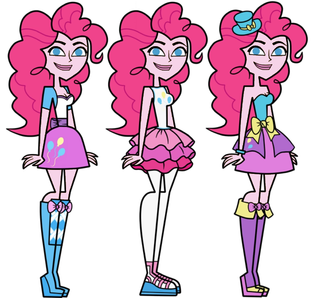 2509968 - artist needed, safe, edit, pinkie pie, equestria girls, g4,  simple background, solo, style emulation, total drama, total drama island,  transparent background - Derpibooru