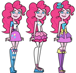 Size: 1024x975 | Tagged: artist needed, safe, edit, pinkie pie, equestria girls, g4, simple background, solo, style emulation, total drama, total drama island, transparent background