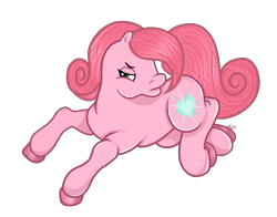 Size: 1469x1149 | Tagged: safe, artist:muhammad yunus, earth pony, pony, g2, aelita schaeffer, bedroom eyes, code lyoko, cutie mark, female, looking at you, mare, ponified, simple background, solo, transparent background, unamused