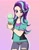 Size: 1688x2176 | Tagged: safe, artist:kittyrosie, starlight glimmer, human, equestria girls, equestria girls specials, g4, my little pony equestria girls: mirror magic, beanie, cute, digital art, female, food, glimmerbetes, hat, human coloration, ice cream, ice cream cone, solo, watch, wristwatch