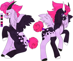 Size: 1154x969 | Tagged: safe, artist:velnyx, oc, oc only, oc:fizzy thunder, pegasus, pony, horns, male, simple background, solo, transparent background