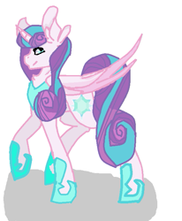 Size: 583x706 | Tagged: artist needed, safe, princess flurry heart, alicorn, pony, g4, base used, concave belly, female, mare, older, older flurry heart, shadow, simple background, slender, solo, thin, white background
