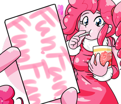 Size: 740x640 | Tagged: safe, artist:batipin, pinkie pie, equestria girls, g4, eating, female, food, ice cream, self ponidox