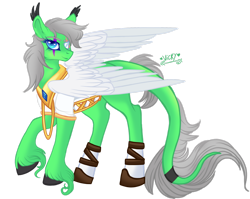 Size: 1920x1530 | Tagged: safe, artist:nightingalewolfie, oc, oc only, oc:winter flaze, pegasus, pony, colored wings, female, mare, simple background, solo, transparent background, wings