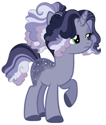 Size: 1280x1515 | Tagged: safe, artist:roses-are-gold, oc, oc only, oc:stormy glitter, pony, unicorn, female, mare, offspring, parent:rarity, parent:soarin', parents:soarity, simple background, solo, transparent background