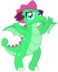 Size: 2416x3000 | Tagged: safe, artist:sweetielover, oc, oc only, oc:goldigony, dragon, 2021 community collab, derpibooru community collaboration, dragoness, female, happy, high res, simple background, solo, spread wings, standing, transparent background, wings