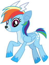Size: 1024x1357 | Tagged: safe, artist:cloudy glow, artist:emeraldblast63, idw, rainbow dash, deer, deer pony, reindeer, g4, spoiler:comicholiday2015, cute, dashabetes, idw showified, looking at you, reindeer dash, reindeerified, simple background, solo, species swap, transparent background, vector
