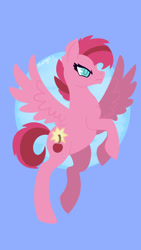 Size: 900x1600 | Tagged: safe, artist:starlight-j, oc, oc:cherry bomb, pegasus, pony, angry, determined, flying, lineless