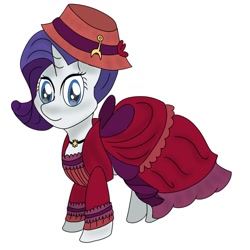 Size: 1200x1200 | Tagged: safe, artist:nine the divine, merry, rarity, pony, unicorn, a hearth's warming tail, g4, clothes, dress, solo